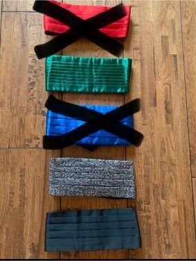 CHILD SIZE CUMMERBUNDS | Vintage | 3 Available- Assorted Colours